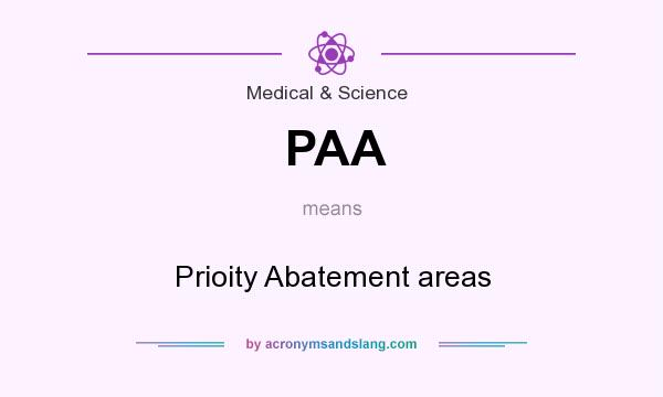 What does PAA mean? It stands for Prioity Abatement areas
