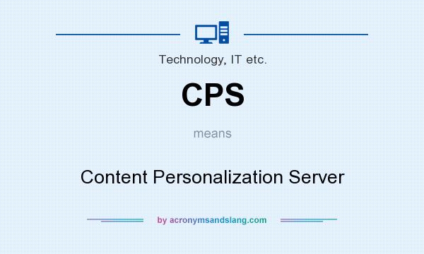 What does CPS mean? It stands for Content Personalization Server