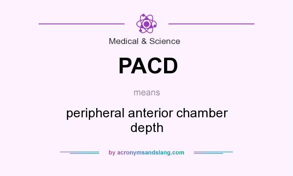 What does PACD mean? It stands for peripheral anterior chamber depth