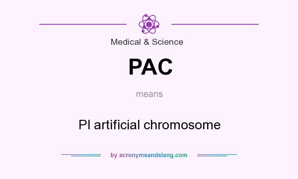 What does PAC mean? It stands for Pl artificial chromosome