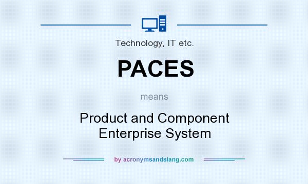 What does PACES mean? It stands for Product and Component Enterprise System