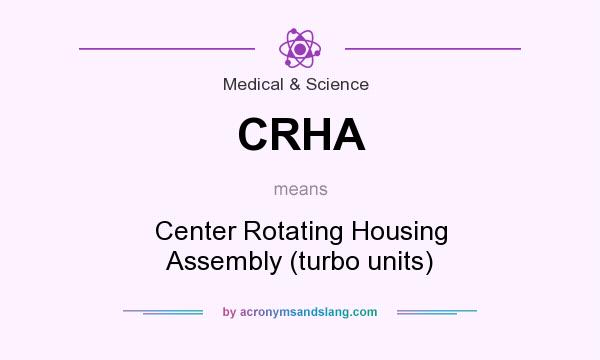 What does CRHA mean? It stands for Center Rotating Housing Assembly (turbo units)