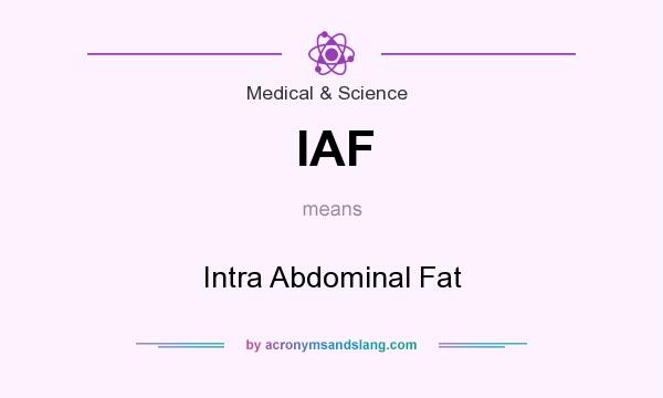 What does IAF mean? It stands for Intra Abdominal Fat