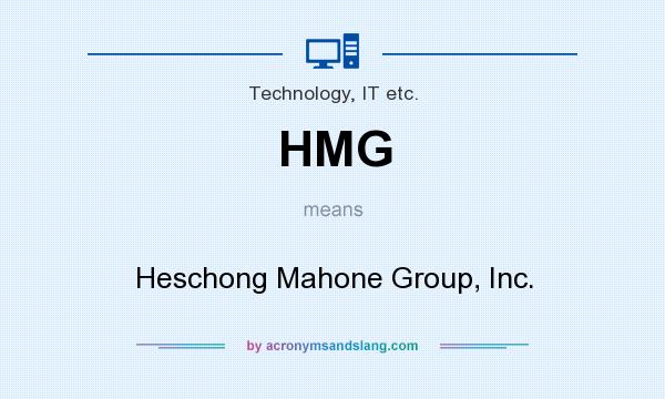 What does HMG mean? It stands for Heschong Mahone Group, Inc.