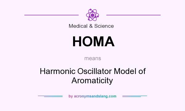 What does HOMA mean? It stands for Harmonic Oscillator Model of Aromaticity