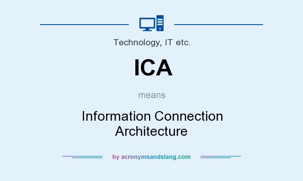 What does ICA mean? It stands for Information Connection Architecture