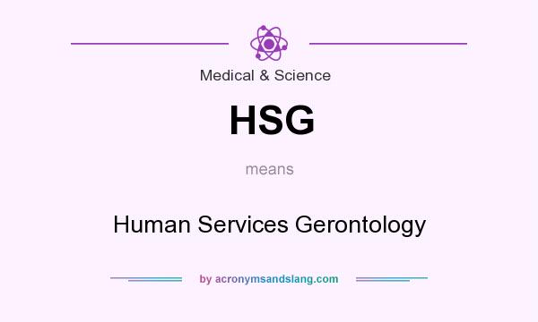 What does HSG mean? It stands for Human Services Gerontology