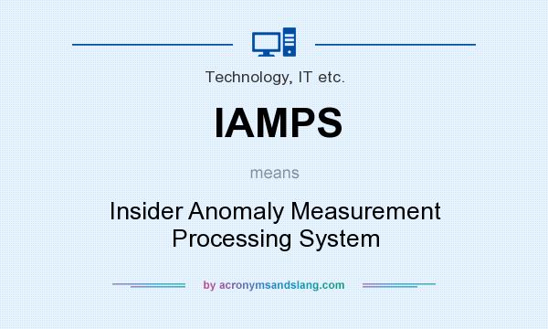 What does IAMPS mean? It stands for Insider Anomaly Measurement Processing System