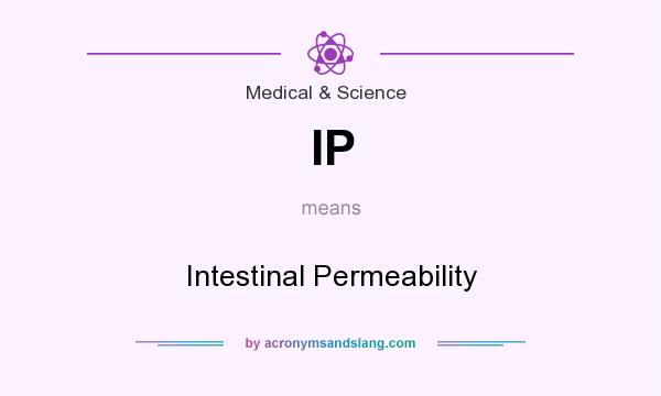 What does IP mean? It stands for Intestinal Permeability