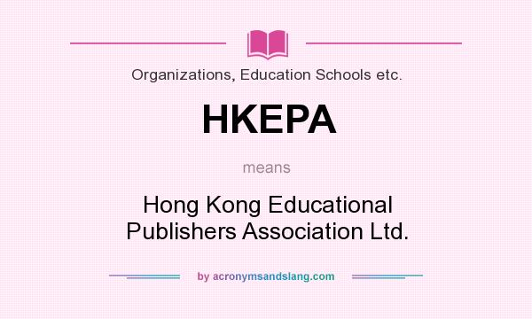 What does HKEPA mean? It stands for Hong Kong Educational Publishers Association Ltd.