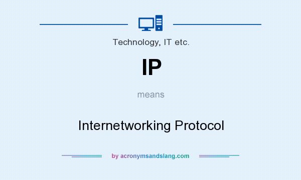 What does IP mean? It stands for Internetworking Protocol