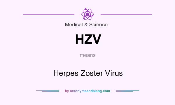 What does HZV mean? It stands for Herpes Zoster Virus