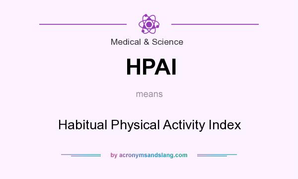 What does HPAI mean? It stands for Habitual Physical Activity Index