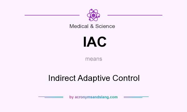 What does IAC mean? It stands for Indirect Adaptive Control