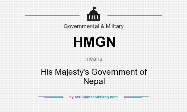 What does HMGN mean? It stands for His Majesty`s Government of Nepal