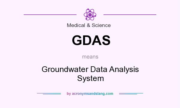 What does GDAS mean? It stands for Groundwater Data Analysis System