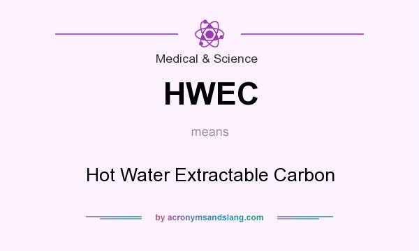 What does HWEC mean? It stands for Hot Water Extractable Carbon