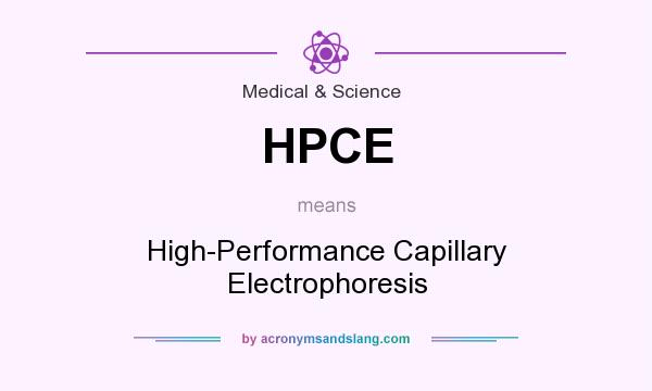 What does HPCE mean? It stands for High-Performance Capillary Electrophoresis