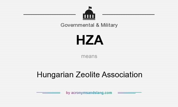 What does HZA mean? It stands for Hungarian Zeolite Association