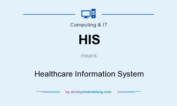 What does HIS mean? It stands for Healthcare Information System