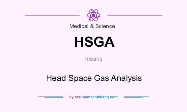 What does HSGA mean? It stands for Head Space Gas Analysis