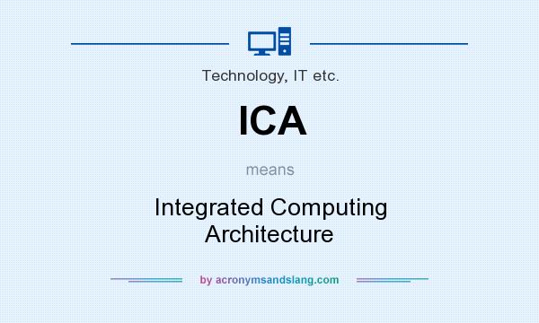 What does ICA mean? It stands for Integrated Computing Architecture