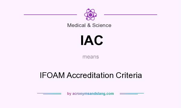 What does IAC mean? It stands for IFOAM Accreditation Criteria