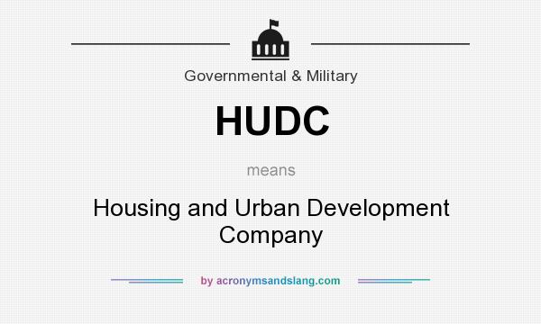 What does HUDC mean? It stands for Housing and Urban Development Company