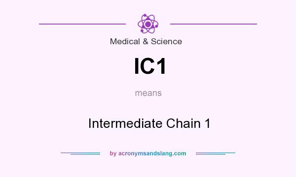 What does IC1 mean? It stands for Intermediate Chain 1
