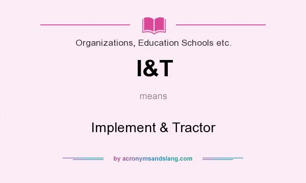 I T Implement Tractor In Organizations Education Schools Etc By 