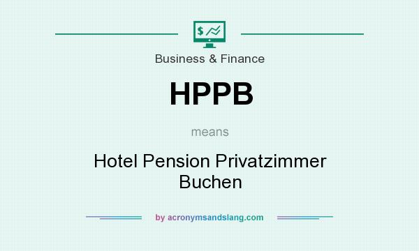 What does HPPB mean? It stands for Hotel Pension Privatzimmer Buchen