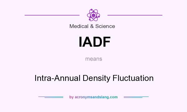 What does IADF mean? It stands for Intra-Annual Density Fluctuation