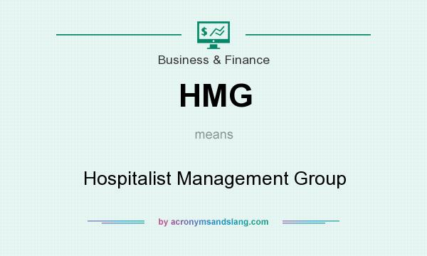 What does HMG mean? It stands for Hospitalist Management Group