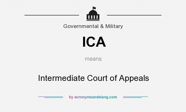 What does ICA mean? It stands for Intermediate Court of Appeals