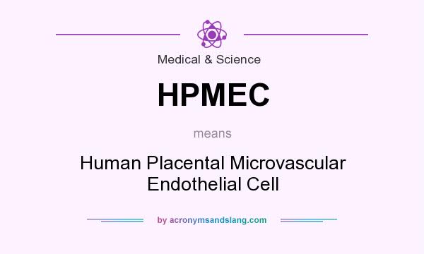 What does HPMEC mean? It stands for Human Placental Microvascular Endothelial Cell
