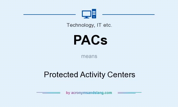 What does PACs mean? It stands for Protected Activity Centers
