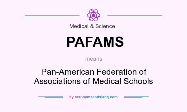 What does PAFAMS mean? It stands for Pan-American Federation of Associations of Medical Schools