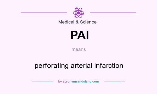 What does PAI mean? It stands for perforating arterial infarction