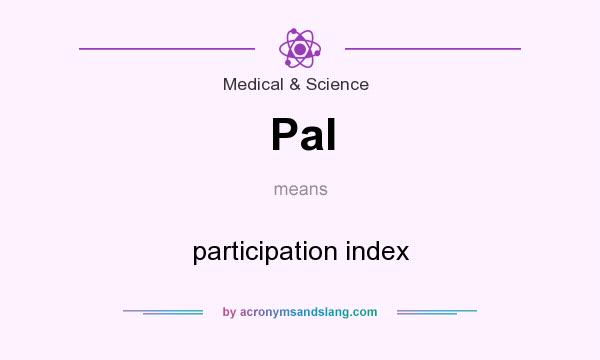 What does PaI mean? It stands for participation index