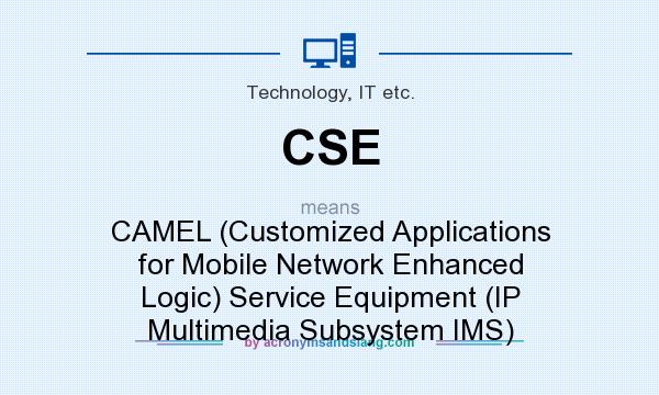 What does CSE mean? It stands for CAMEL (Customized Applications for Mobile Network Enhanced Logic) Service Equipment (IP Multimedia Subsystem IMS)