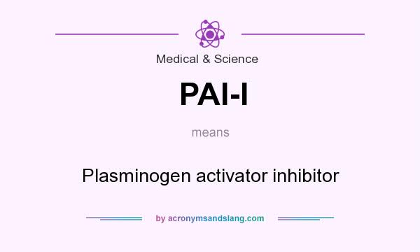 What does PAI-I mean? It stands for Plasminogen activator inhibitor