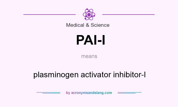 What does PAI-I mean? It stands for plasminogen activator inhibitor-I