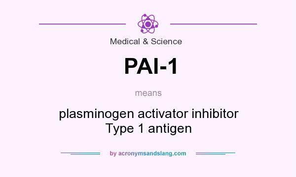 What does PAI-1 mean? It stands for plasminogen activator inhibitor Type 1 antigen