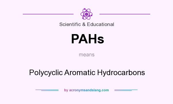What does PAHs mean? It stands for Polycyclic Aromatic Hydrocarbons