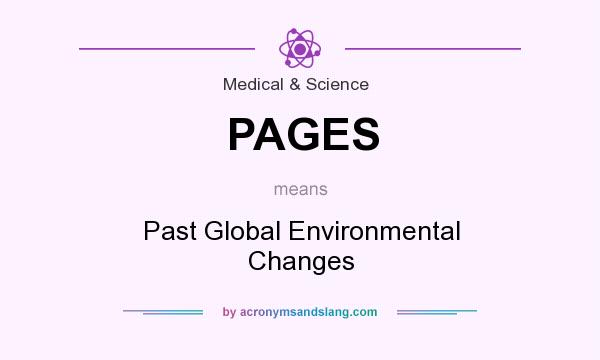 What does PAGES mean? It stands for Past Global Environmental Changes