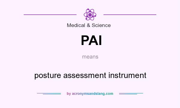 What does PAI mean? It stands for posture assessment instrument