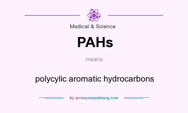 What does PAHs mean? It stands for polycylic aromatic hydrocarbons