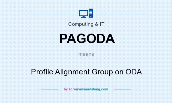What does PAGODA mean? It stands for Profile Alignment Group on ODA