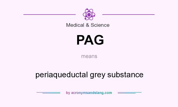 What does PAG mean? It stands for periaqueductal grey substance