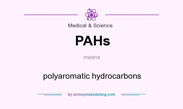 What does PAHs mean? It stands for polyaromatic hydrocarbons